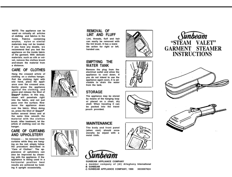 Sunbeam 4026-2 instructions