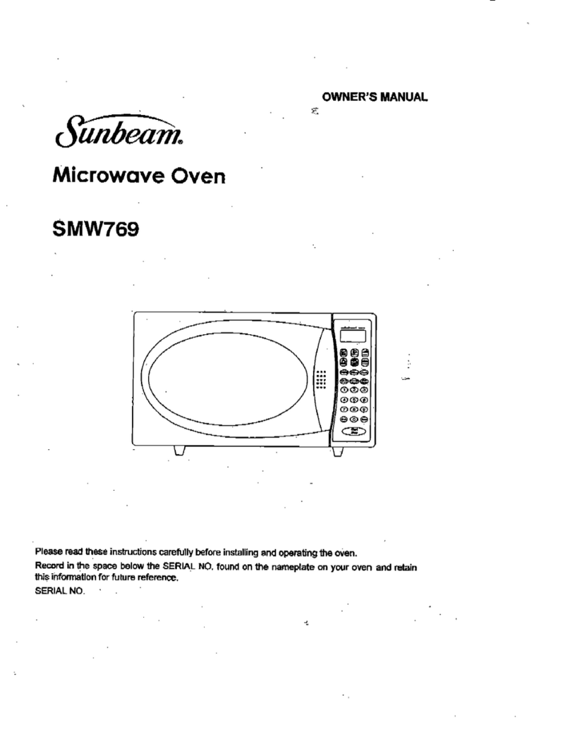 Sunbeam SMW769 User manual