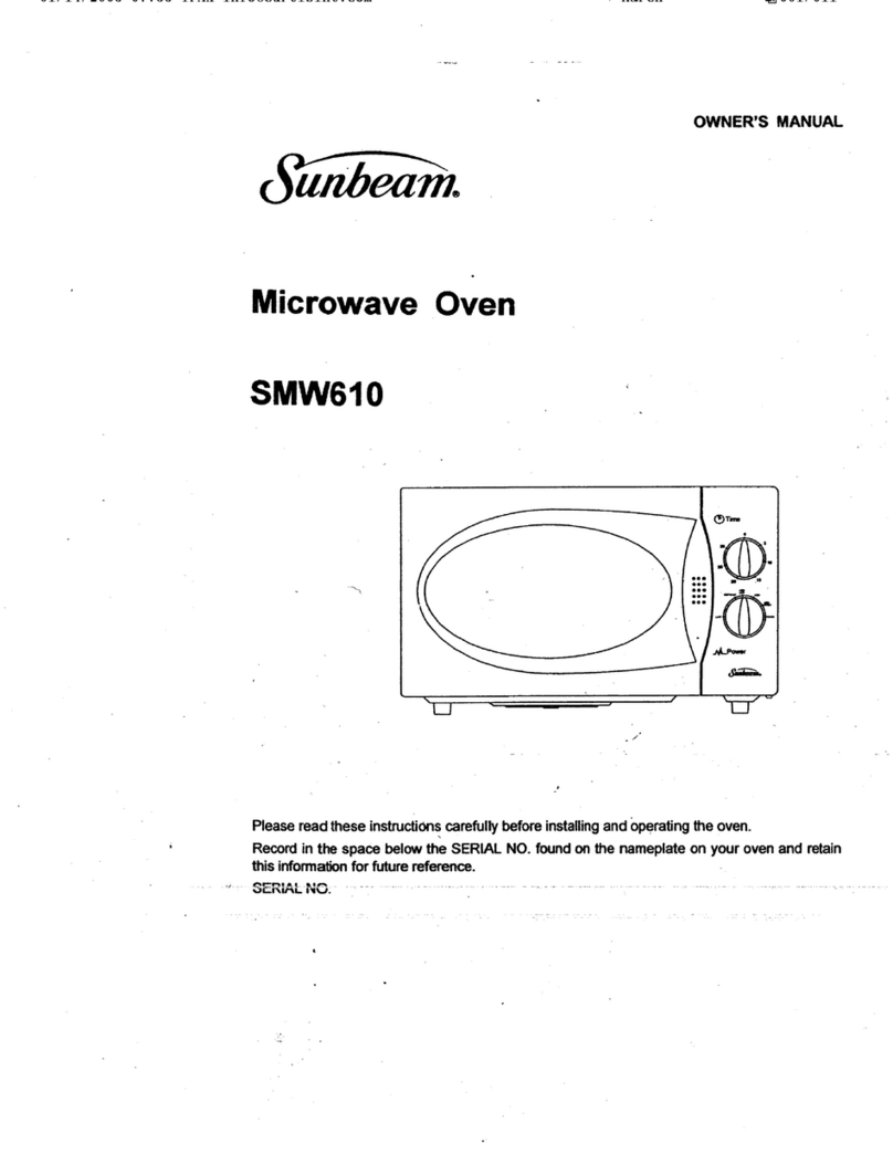Sunbeam SMW610 User manual