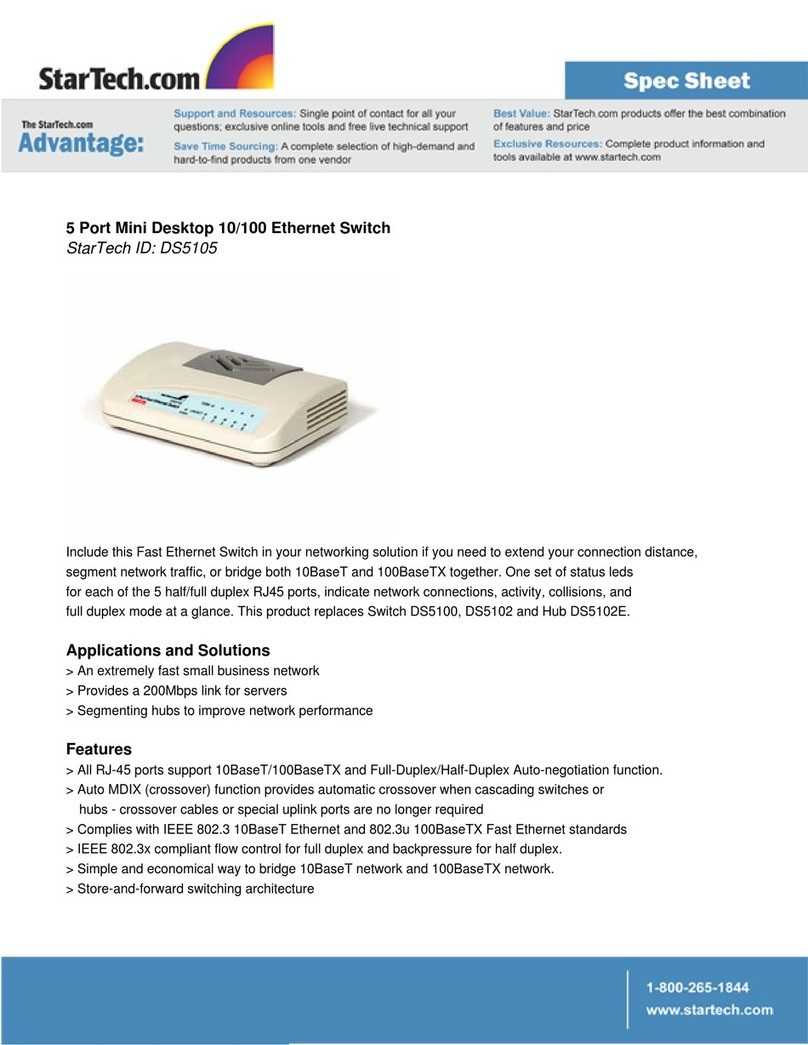 StarTech.com DS5105 Spec sheet