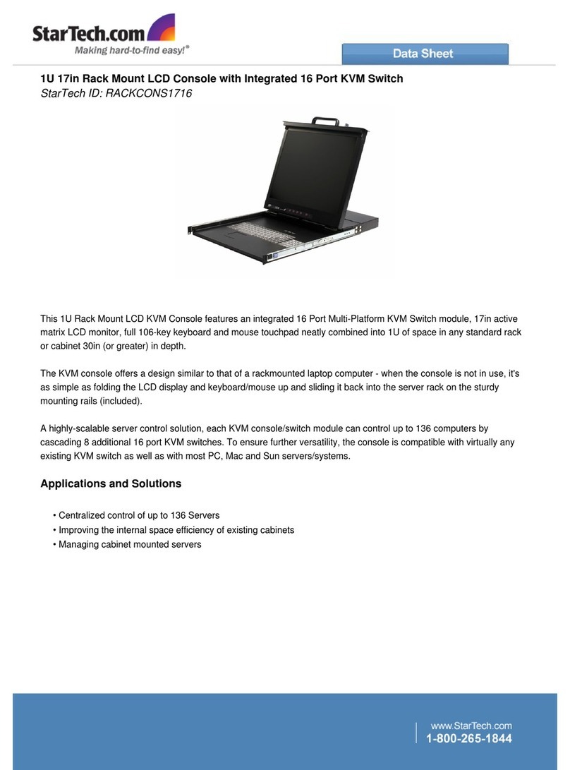 StarTech.com RACKCONS1716 User manual