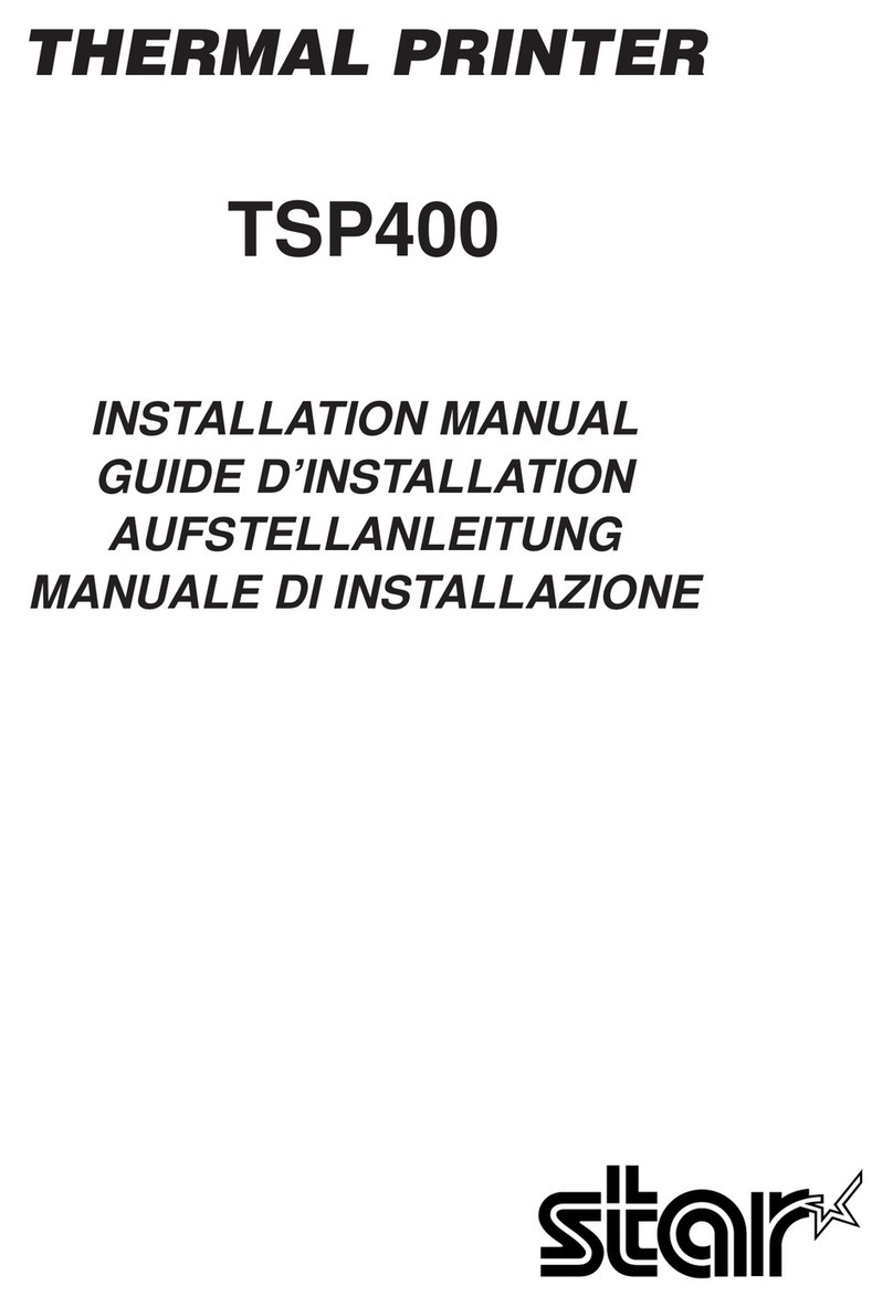 Star Micronics TSP400 Series User manual