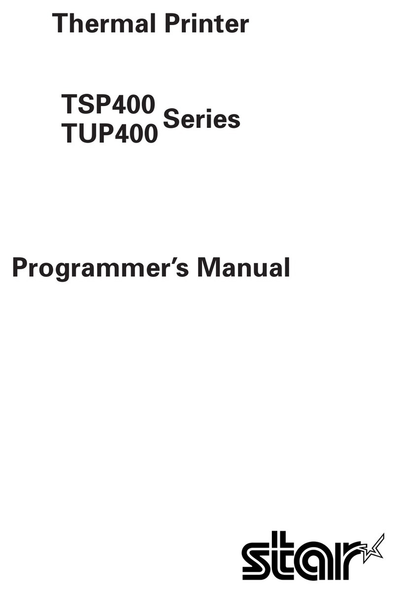 Star Micronics TSP400 Series Operating and maintenance manual