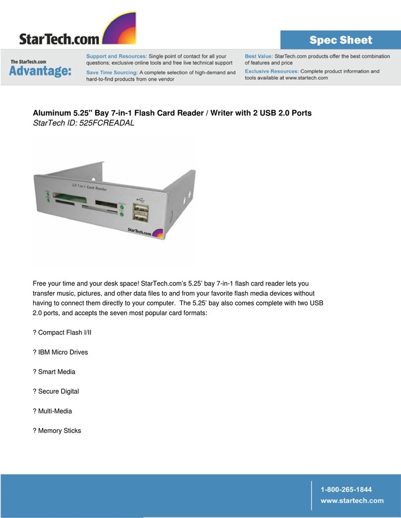 StarTech.com 525FCREADAL System manual