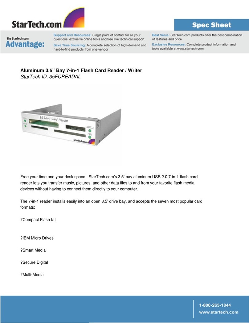 StarTech.com 35FCREADAL System manual StarTech.com 35FCREADAL System manual