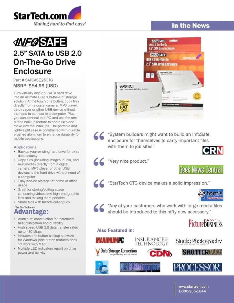 StarTech.com SATCASE25OTG User manual StarTech.com SATCASE25OTG User manual