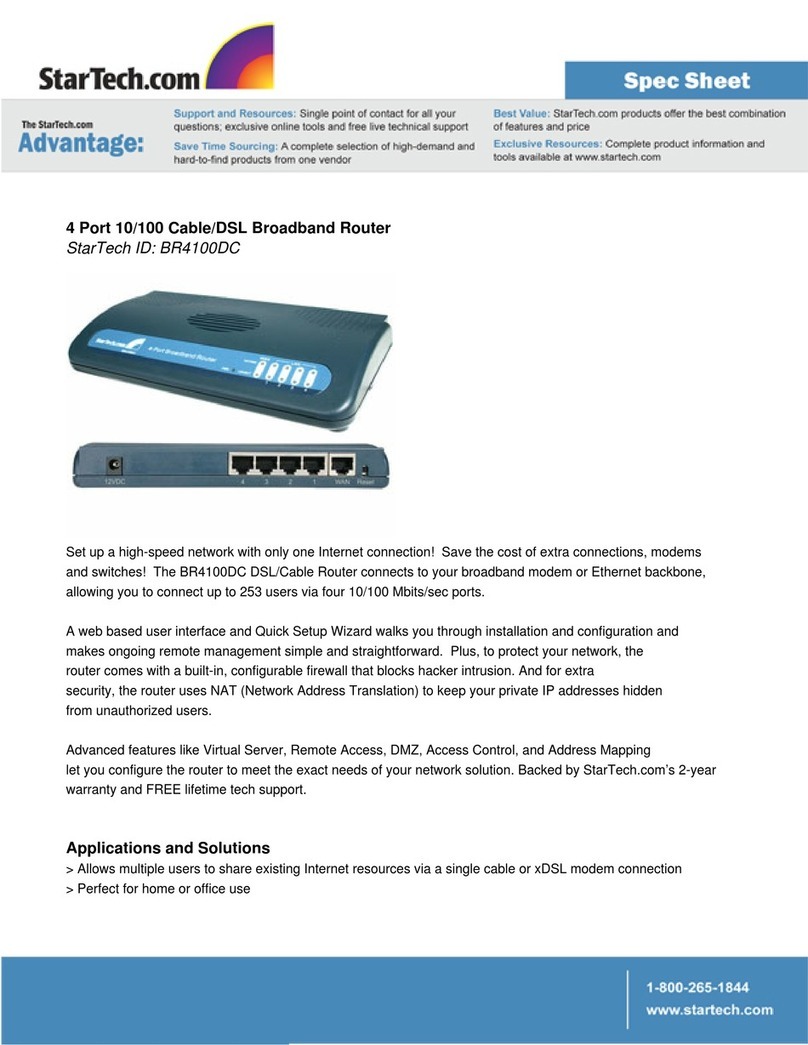 StarTech.com BR4100DC Specifications