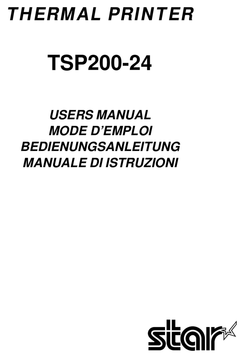 Star Micronics TSP200 Series User manual