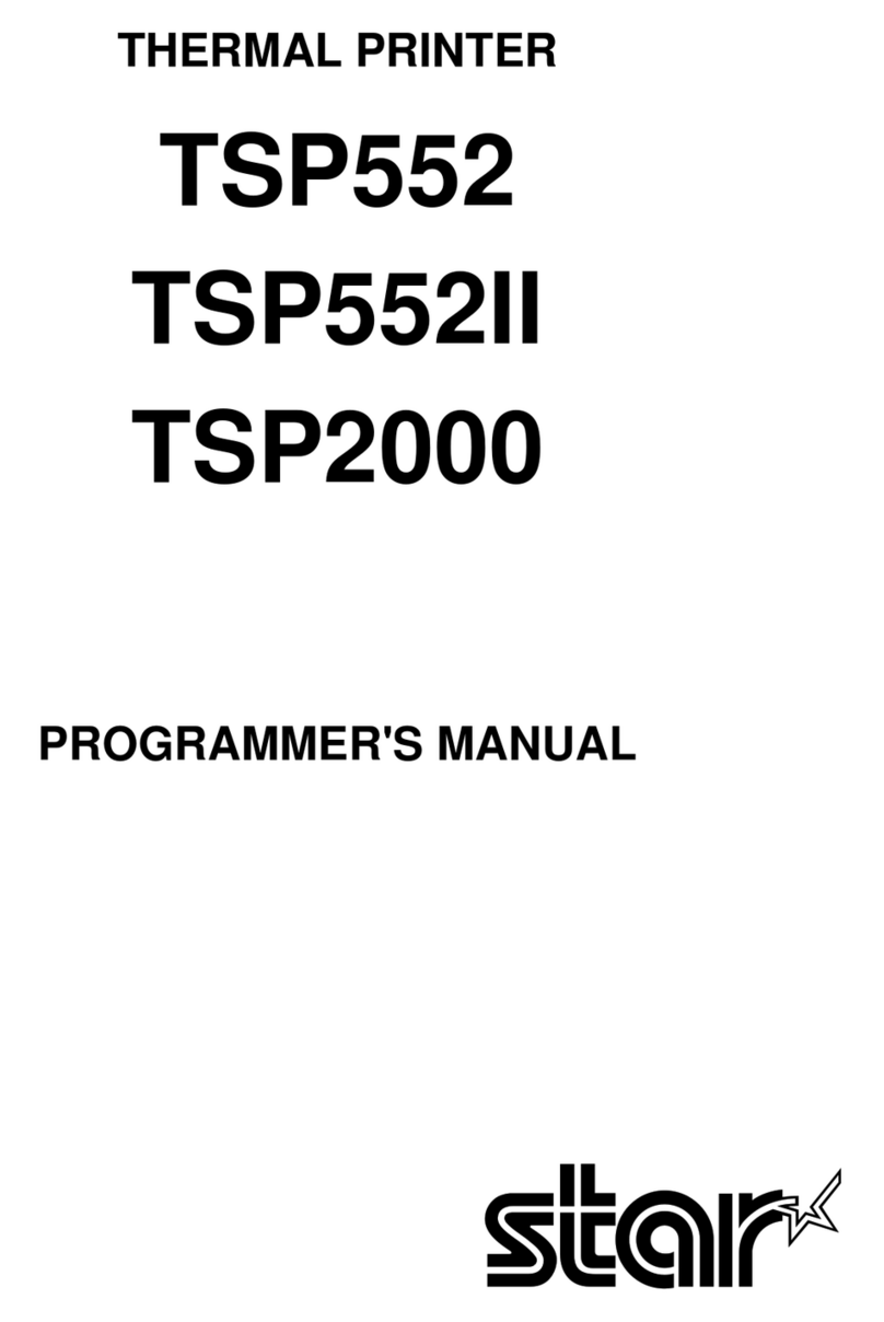 Star Micronics TSP2000 Series Operating and maintenance manual