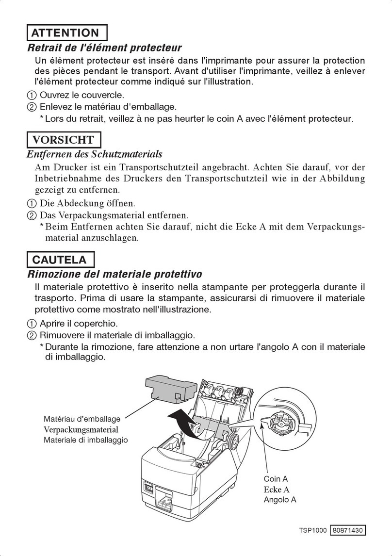 Star Micronics TSP1000 Series Manual