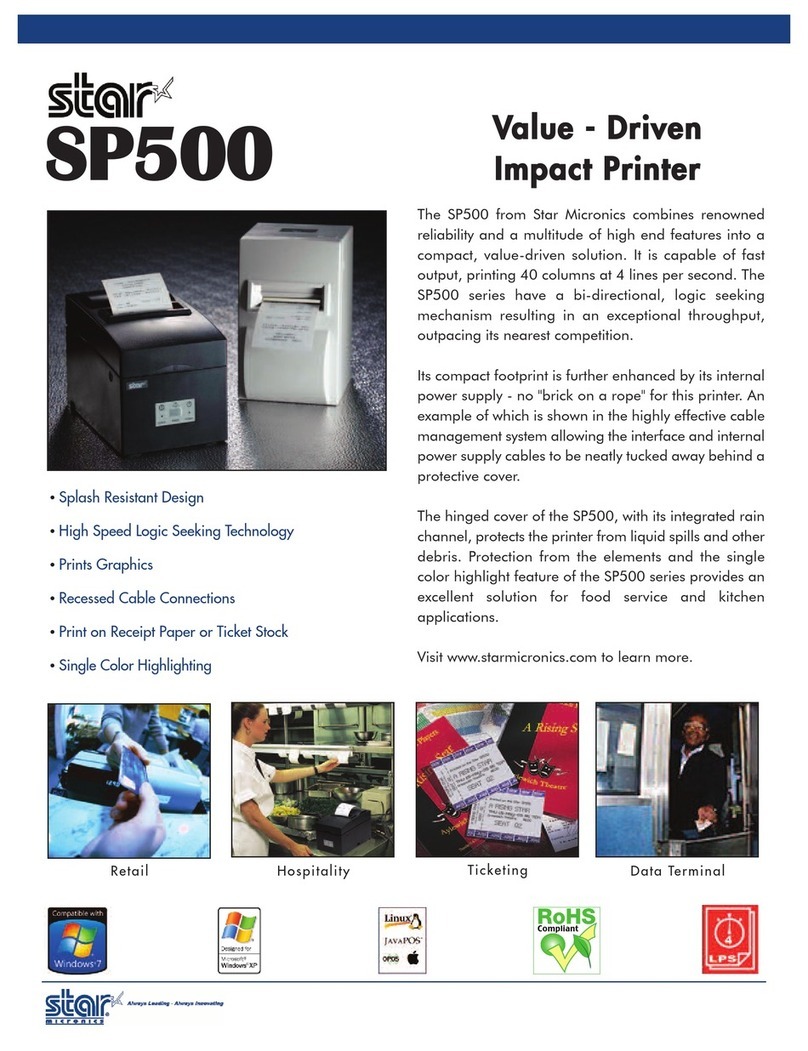 Star Micronics SP500 Series User manual