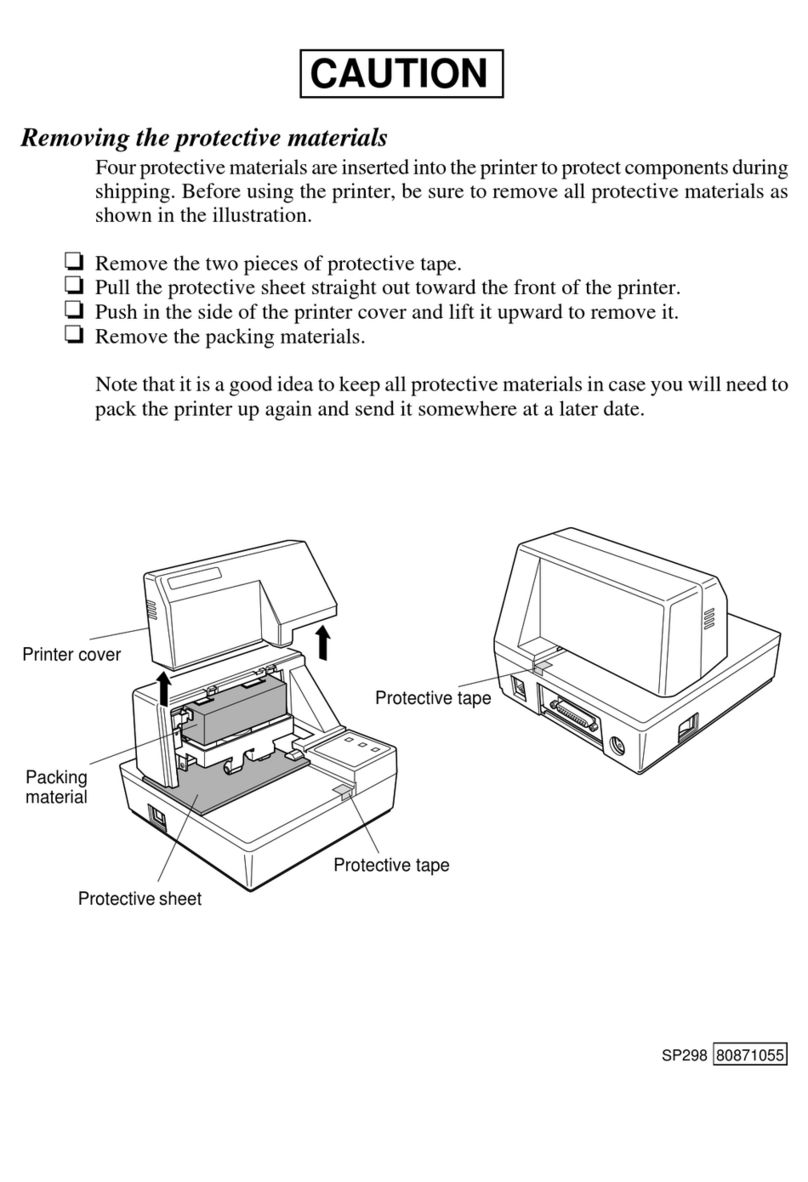 Star Micronics SLIP SP298 SERIES User manual