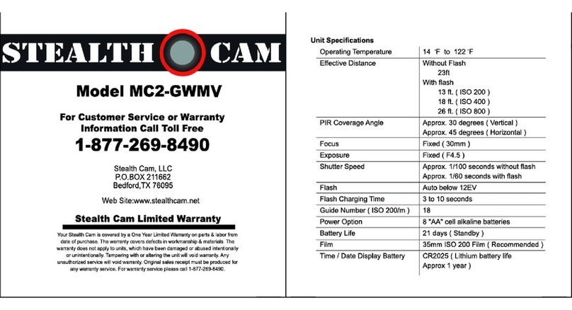 Stealth Cam MC-GWMV User manual