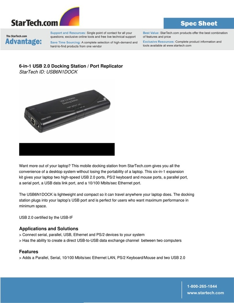StarTech.com USB6N1DOCK User manual
