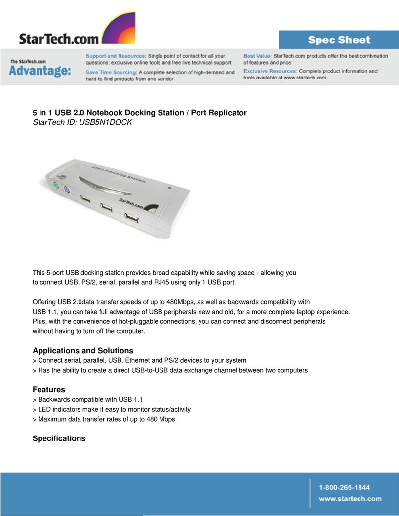 StarTech.com USB5N1DOCK User manual