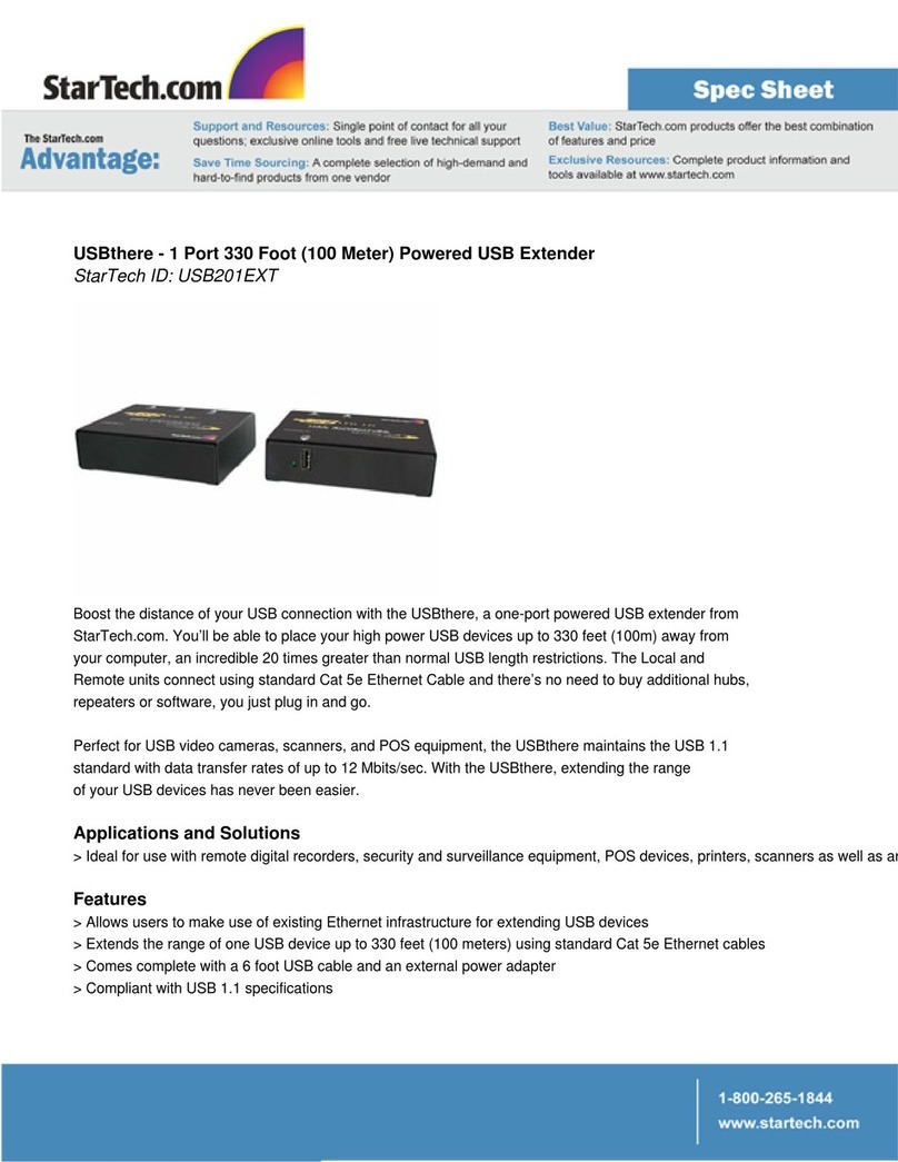 StarTech.com USBthere USB201EXT User manual