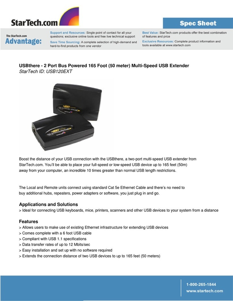 StarTech.com USBthere USB120EXT Specifications