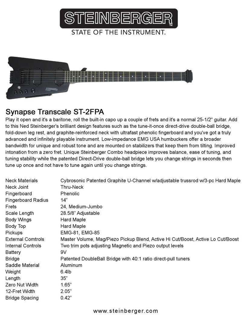 Steinberger Synapse Transcale ST-2FPA User manual