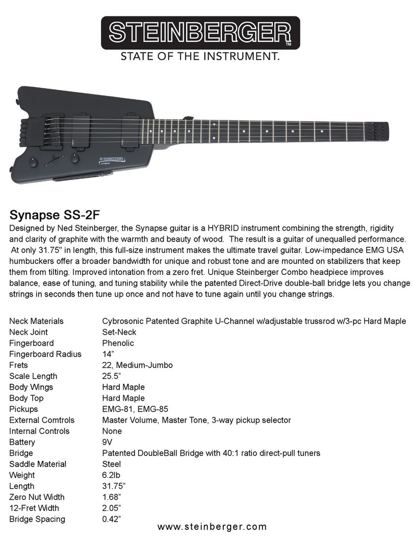Steinberger Synapse SS-2F User manual