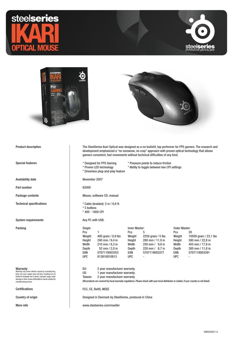 SteelSeries Ikari Optical User manual SteelSeries Ikari Optical User manual