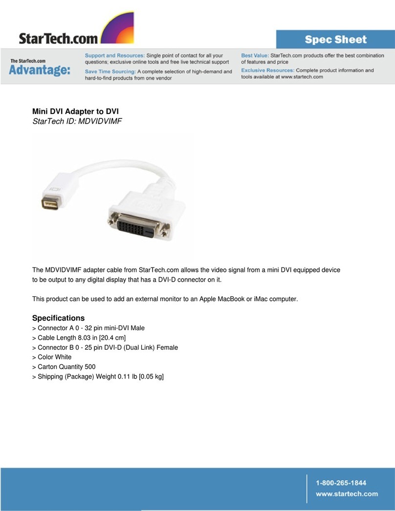 StarTech.com MDVIDVIMF User manual