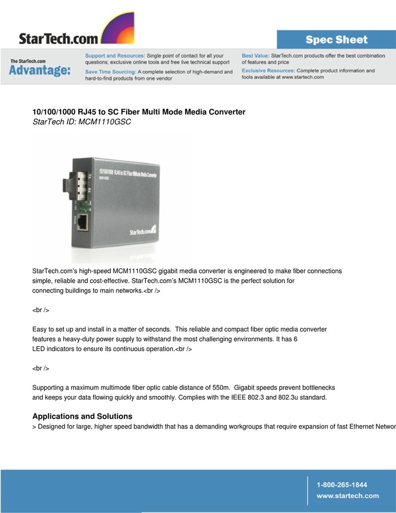 StarTech.com MCM1110GSC User manual