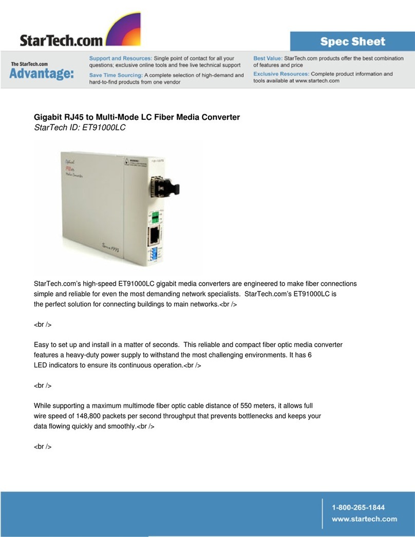 StarTech.com ET91000LC Spec sheet