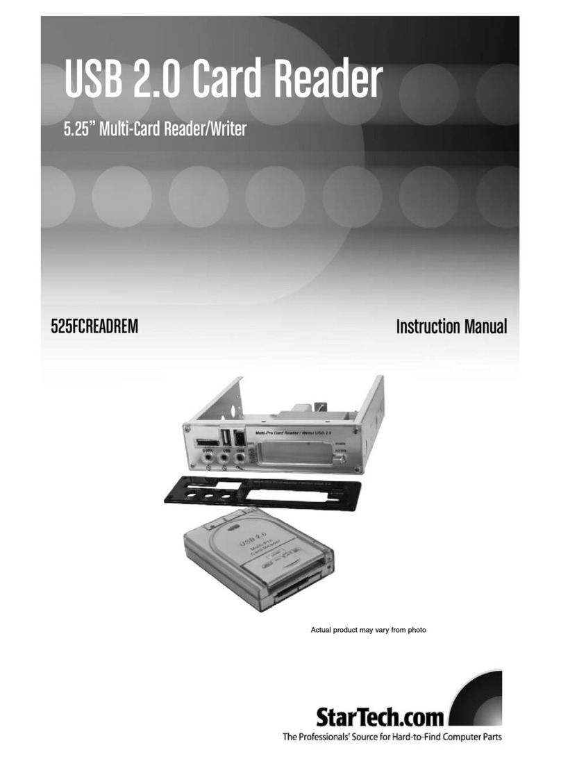 StarTech.com 525FCREADREM instruction manual