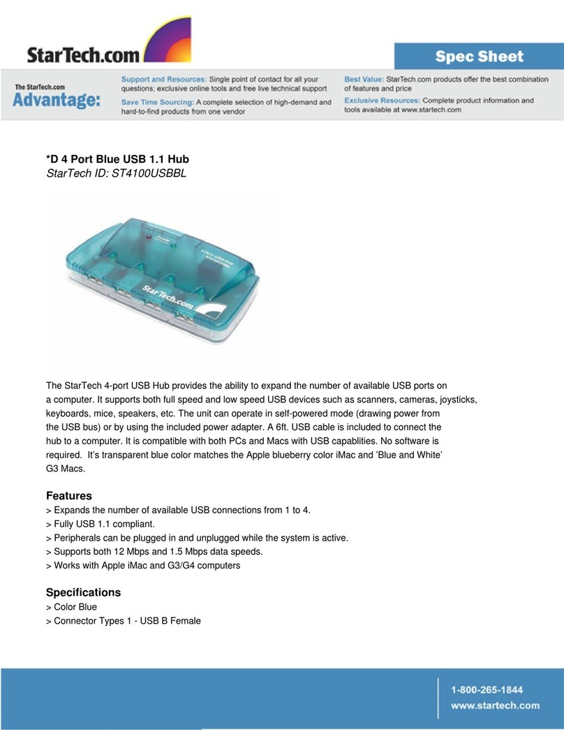StarTech.com ST4100USBBL User manual StarTech.com ST4100USBBL User manual