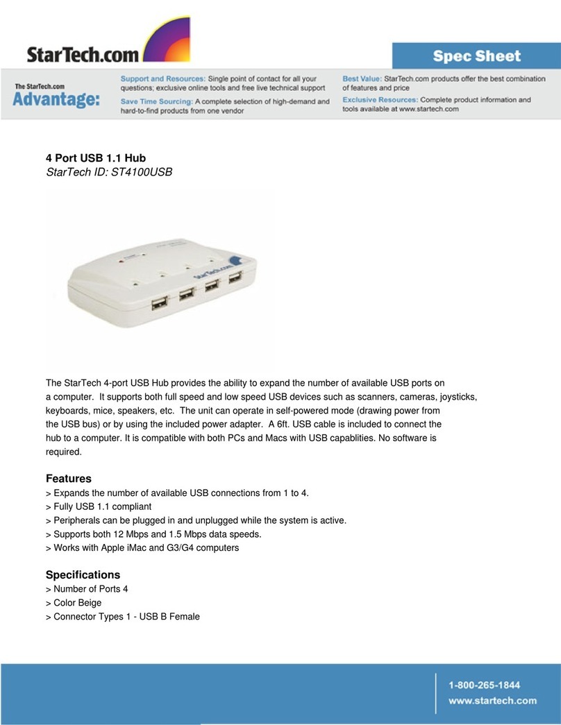 StarTech.com ST4100USB User manual StarTech.com ST4100USB User manual
