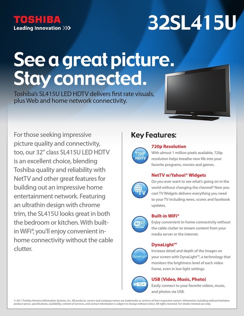 Toshiba 32SL415U User manual