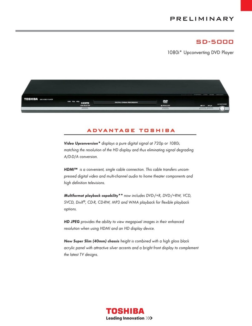 Toshiba SD-5000 User manual