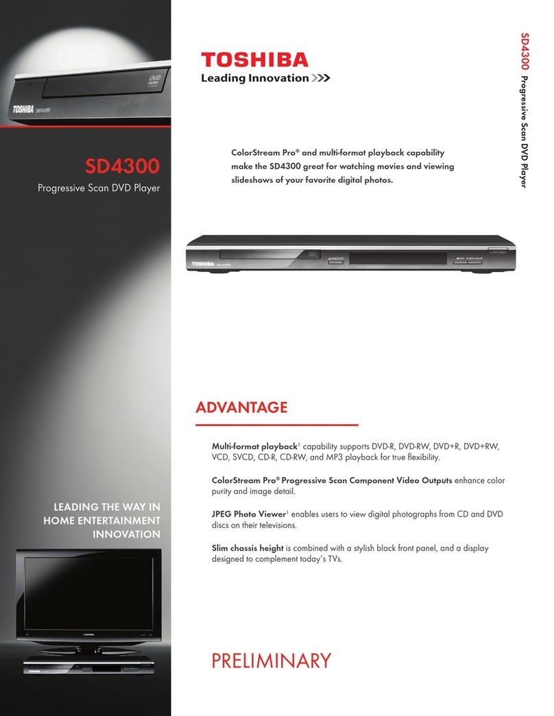 Toshiba SD4300 User manual