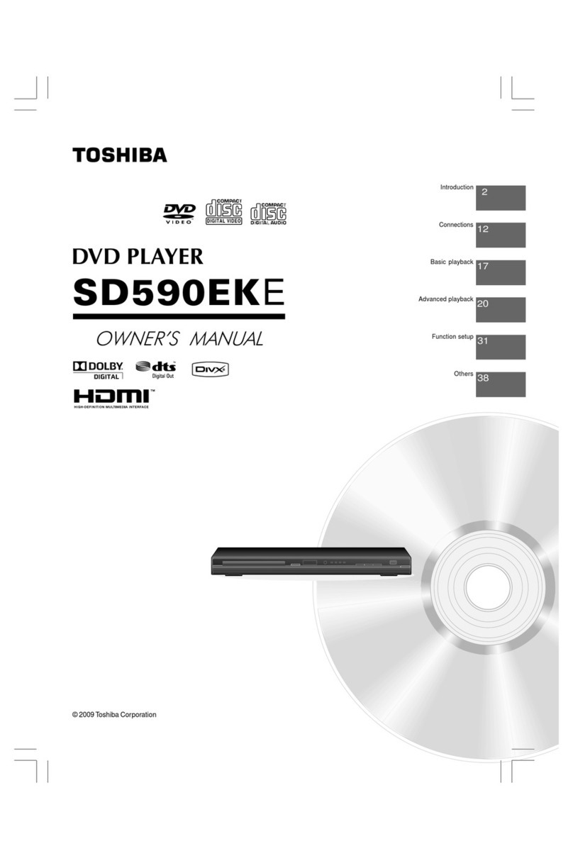 Toshiba SD-590E owner's manual