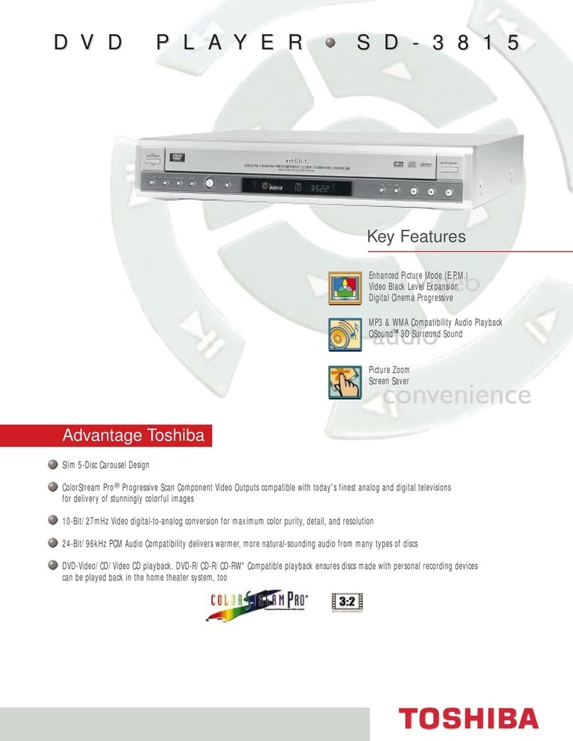 Toshiba SD-3815 User manual
