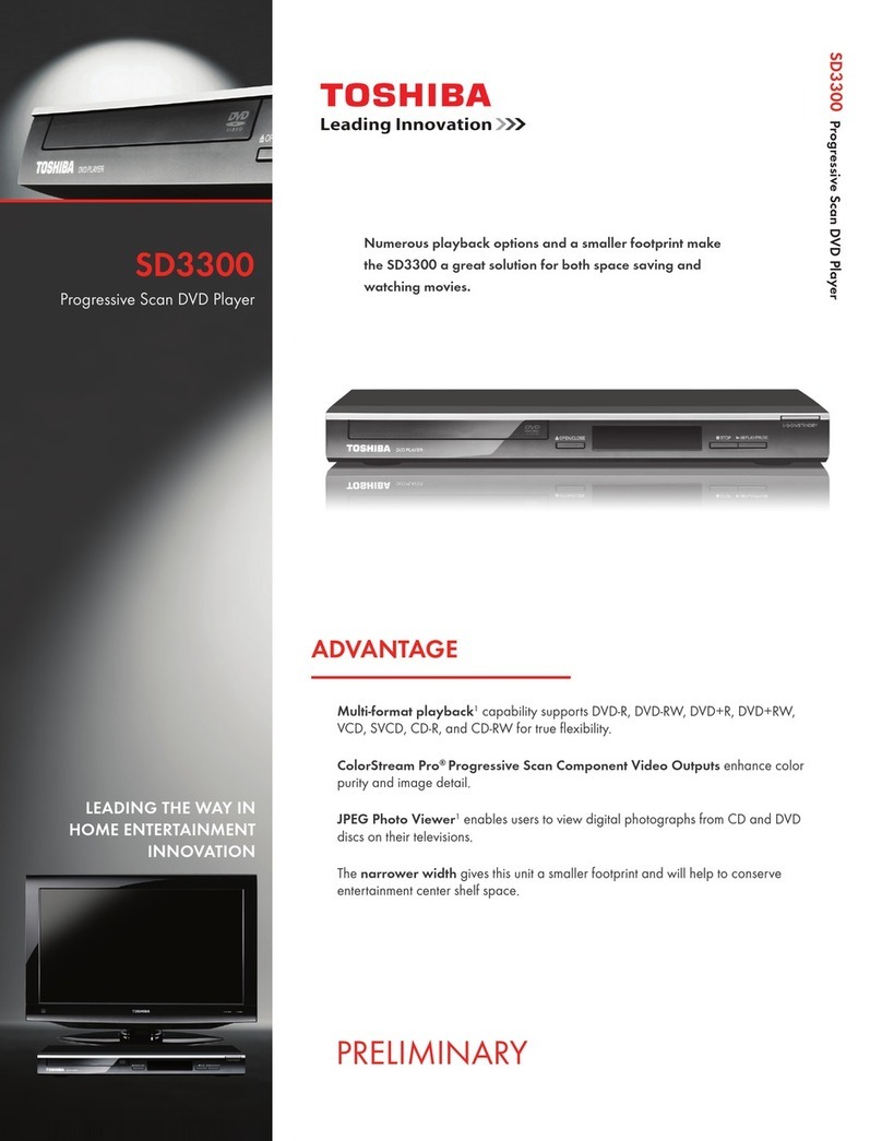 Toshiba SD3300 User manual