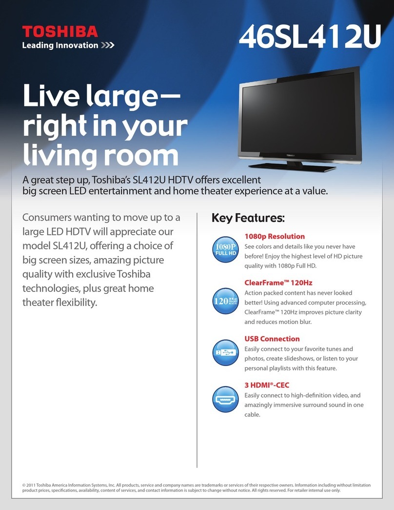 Toshiba 46SL412U User manual