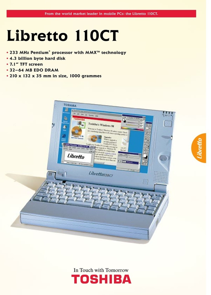 Toshiba libretto 110CT brochure