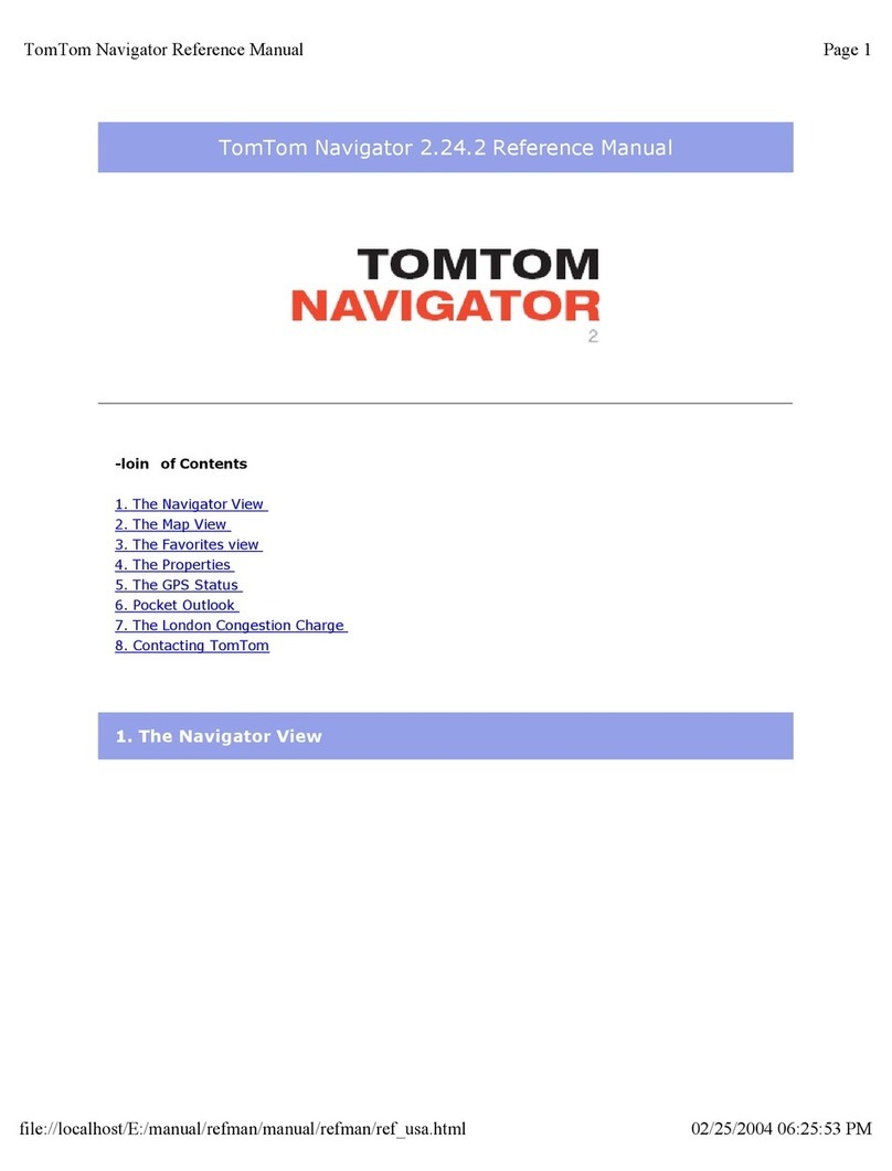 TomTom Navigator Navigator 2 User manual