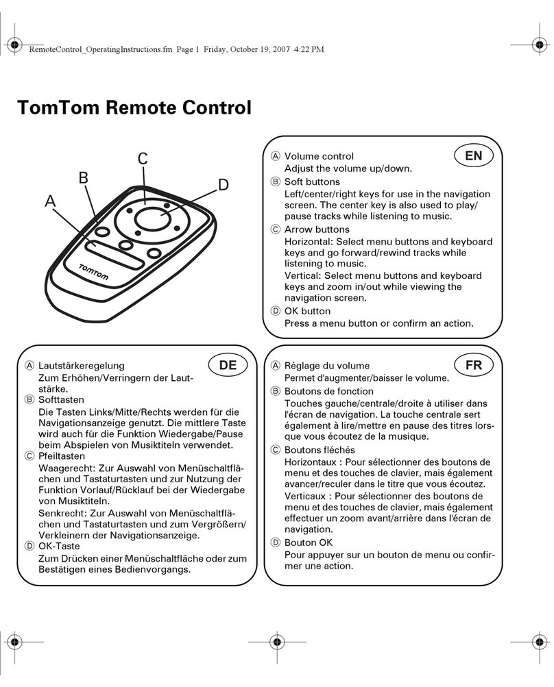 TomTom GO740 LIVE operating instructions