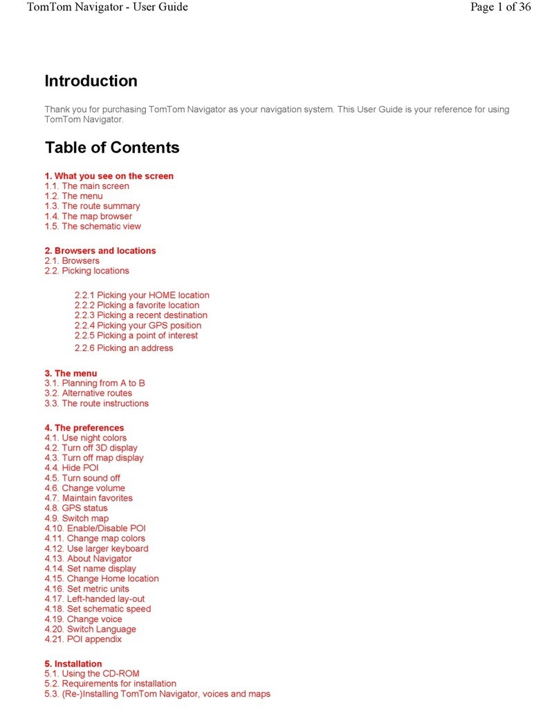 TomTom 2004 User manual