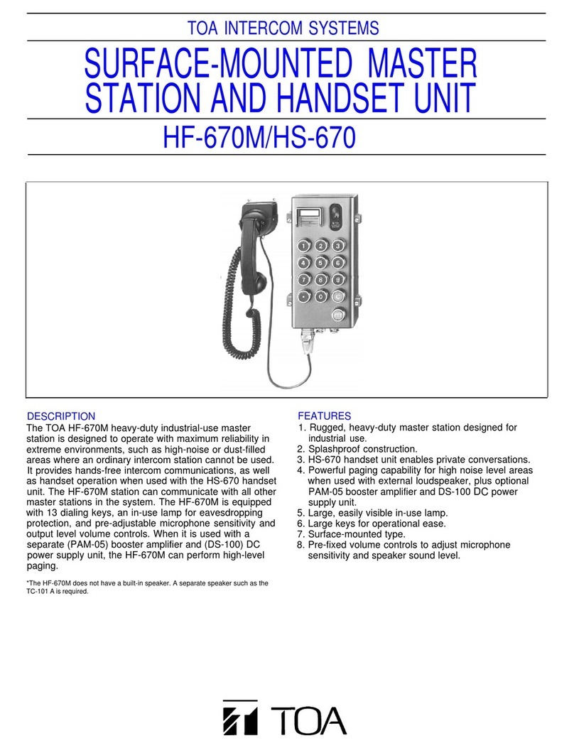 Toa HF-670M User manual