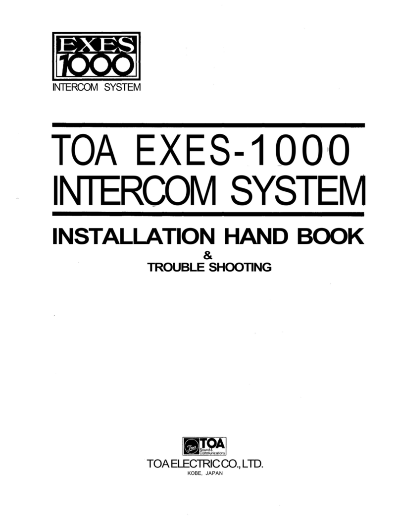 Toa EXES-1000 System manual