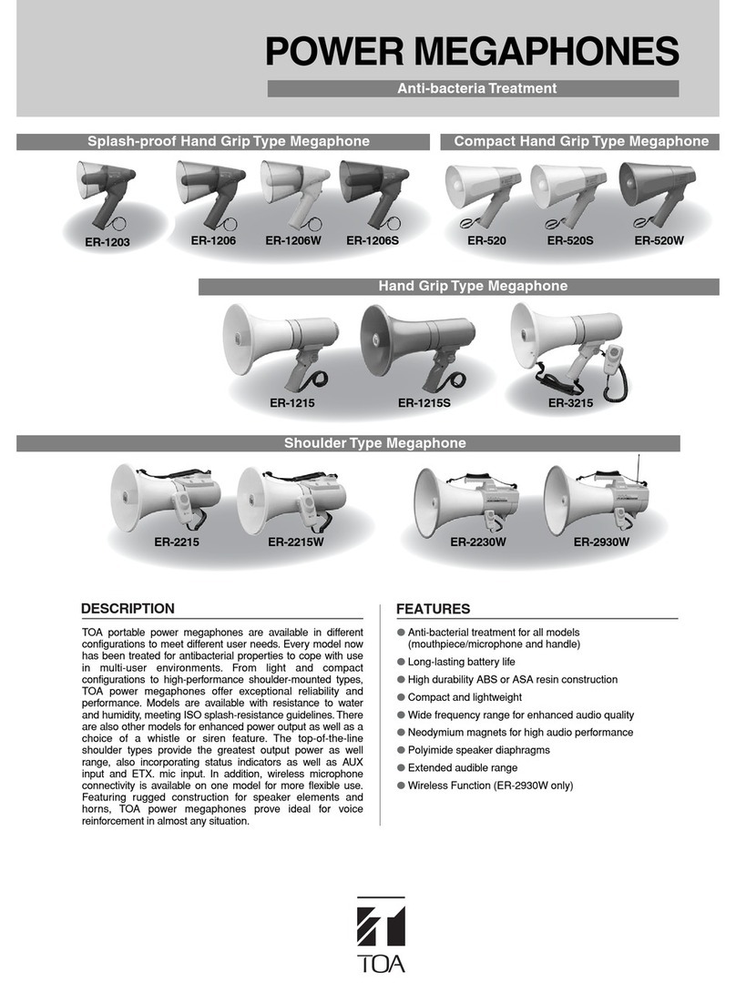 Toa ER-1203 Specifications