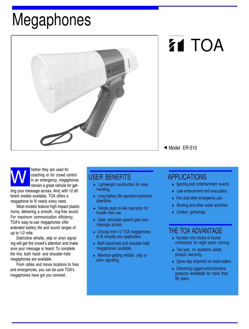 Toa ER-409 Specifications