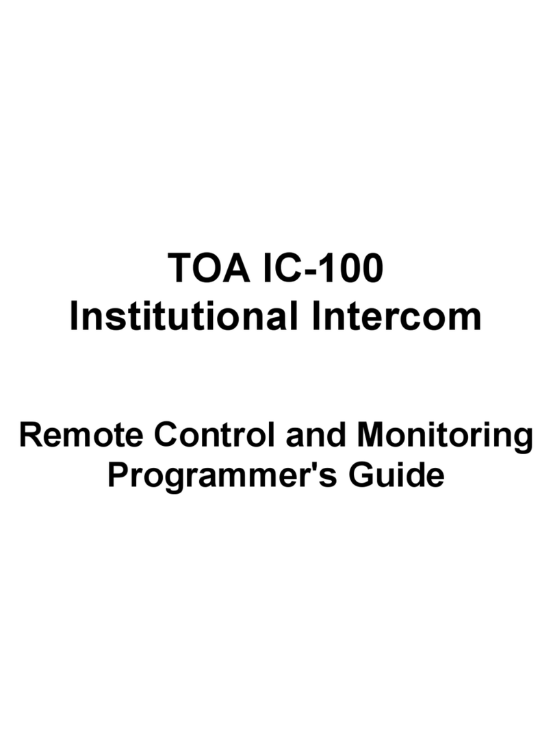 Toa IC-100 Series Programmer's guide