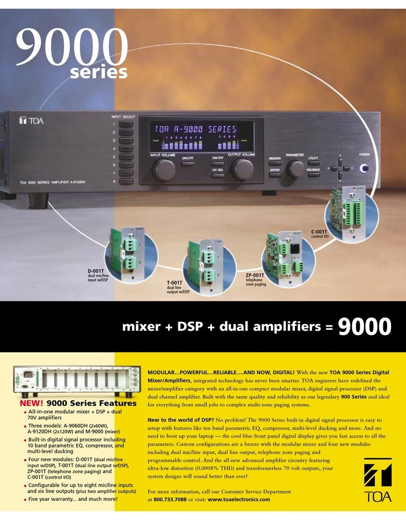 Toa C-001T brochure
