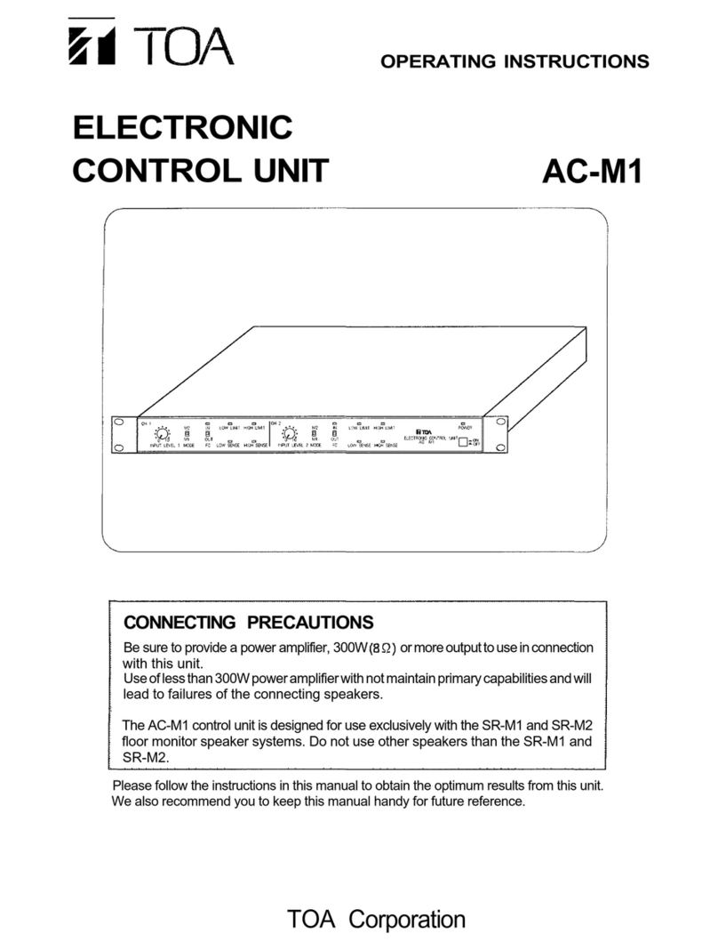 Toa AC-M1 operating instructions