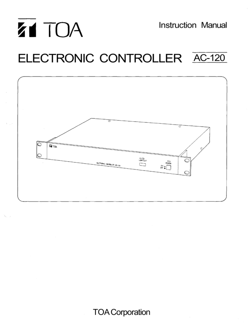 Toa AC-120 instruction manual