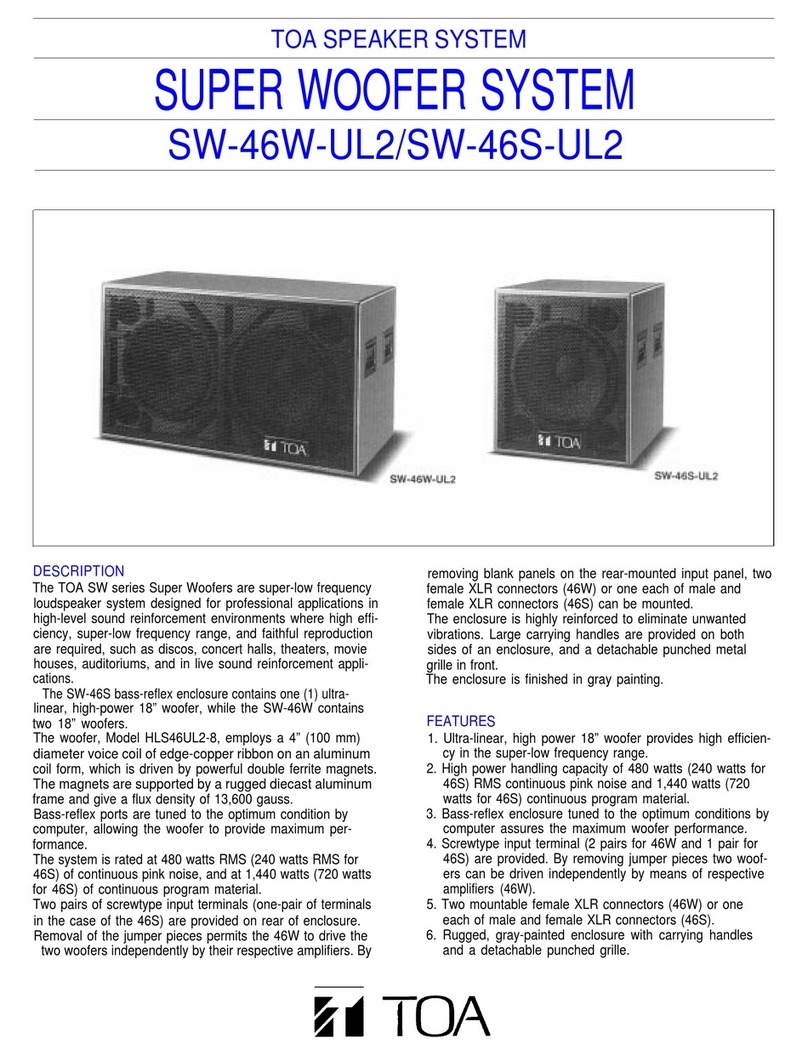 Toa SW-46S-UL2 Specifications